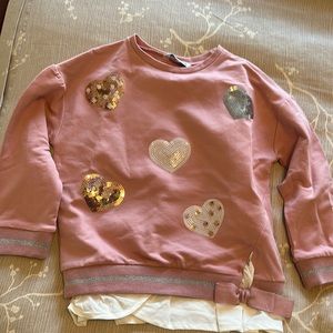 Perfect for Valentines Day! Mayoral Pink Heart sweater